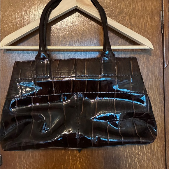 Kate Spade Brown Payent Leather Satchel - Like Nee - Picture 4 of 6